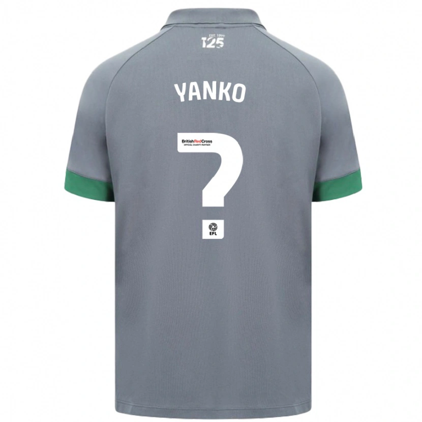 Danxen Niño Camiseta Nativ Yanko #0 Gris Oscuro 2ª Equipación 2024/25 La Camisa