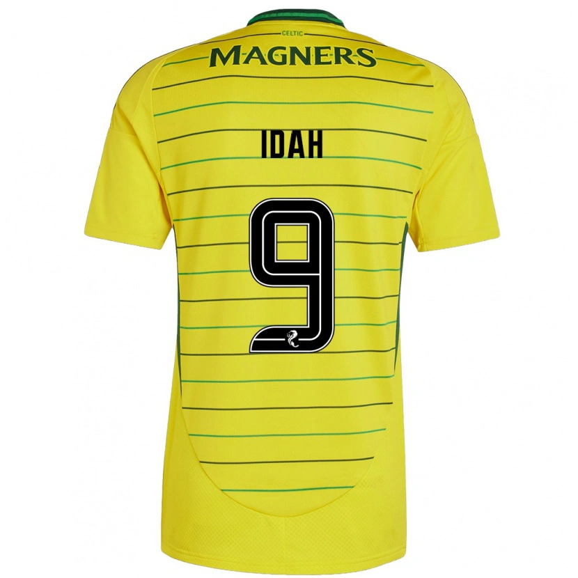 Danxen Niño Camiseta Adam Idah #9 Amarillo 2ª Equipación 2024/25 La Camisa