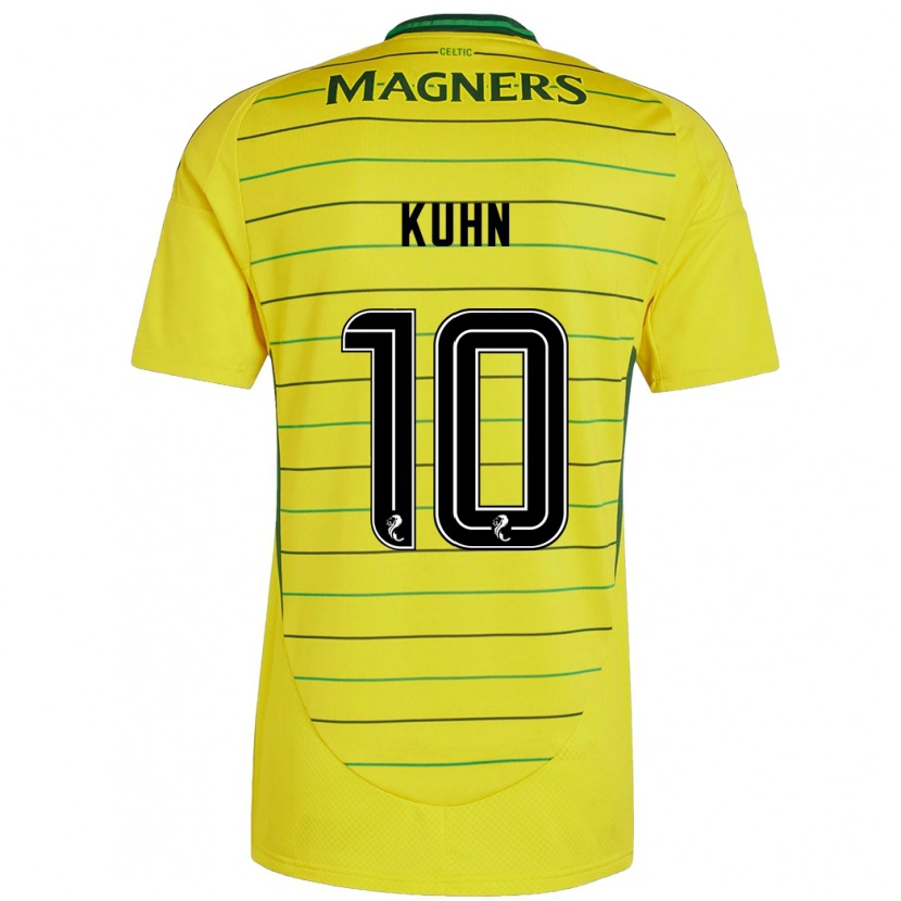 Danxen Niño Camiseta Nicolas Kühn #10 Amarillo 2ª Equipación 2024/25 La Camisa