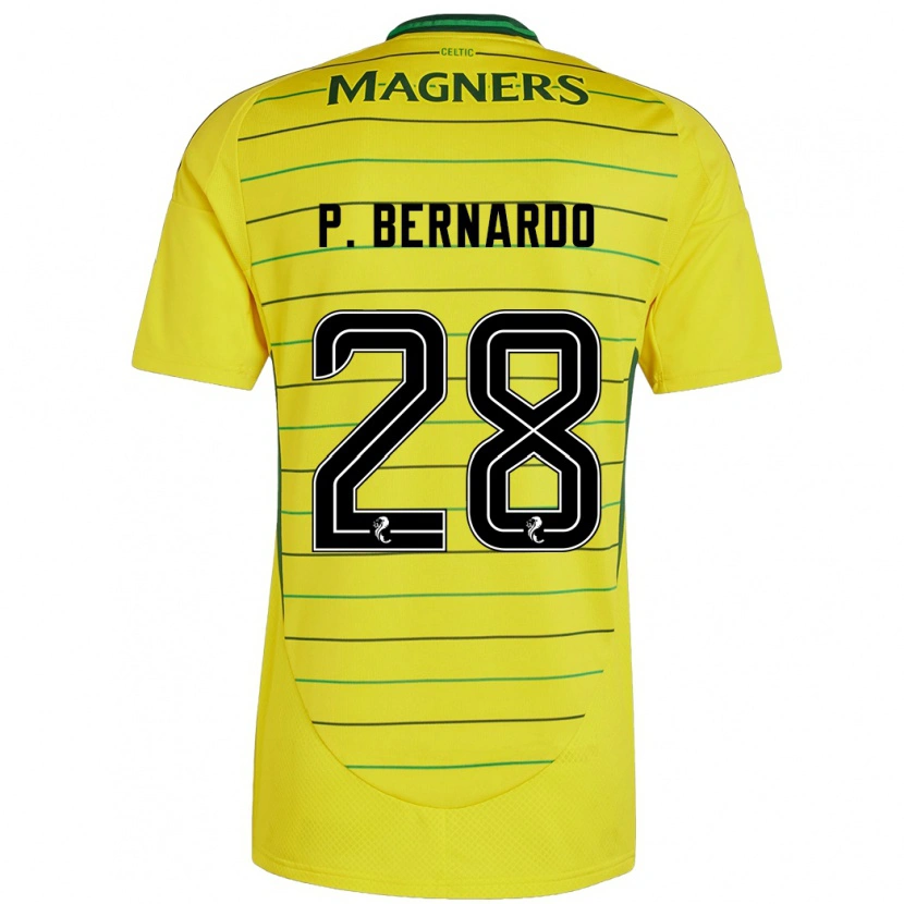 Danxen Niño Camiseta Paulo Bernardo #28 Amarillo 2ª Equipación 2024/25 La Camisa