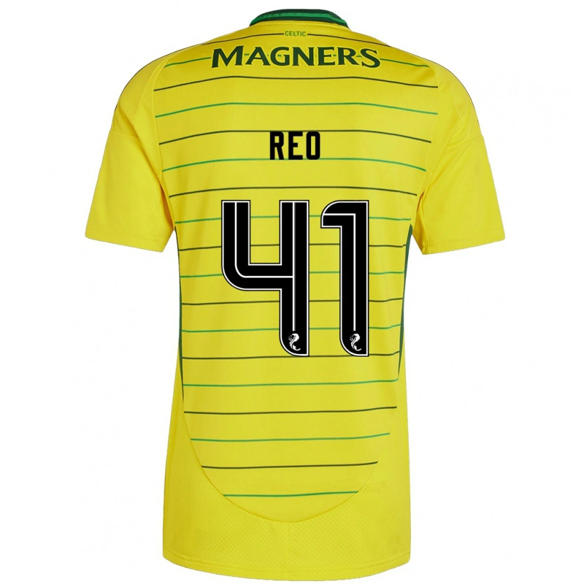 Danxen Niño Camiseta Reo Hatate #41 Amarillo 2ª Equipación 2024/25 La Camisa