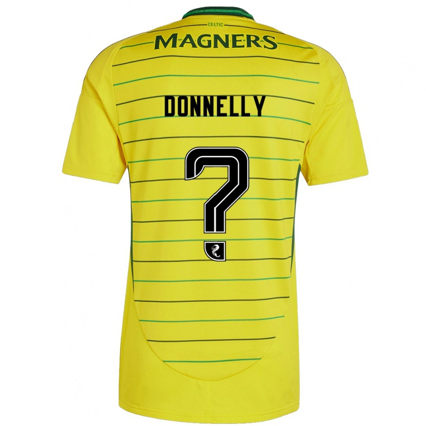 Danxen Niño Camiseta Jacob Donnelly #0 Amarillo 2ª Equipación 2024/25 La Camisa