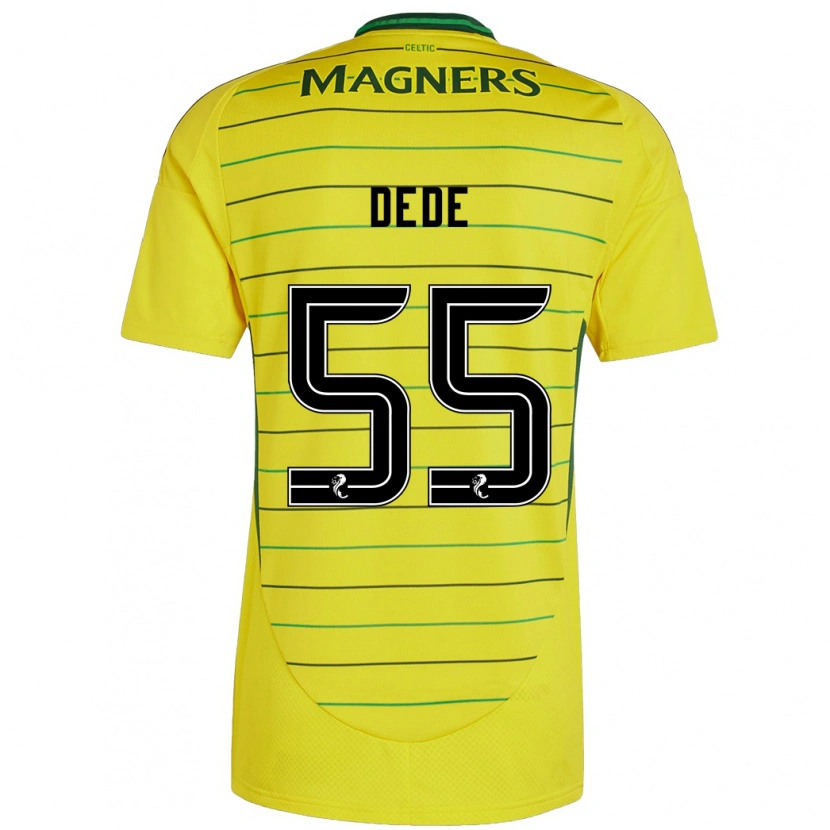 Danxen Niño Camiseta Josh Dede #55 Amarillo 2ª Equipación 2024/25 La Camisa