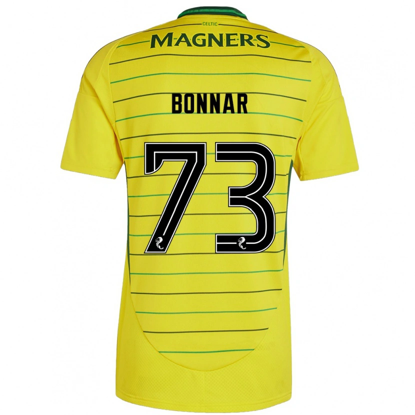 Danxen Niño Camiseta Jude Bonnar #73 Amarillo 2ª Equipación 2024/25 La Camisa