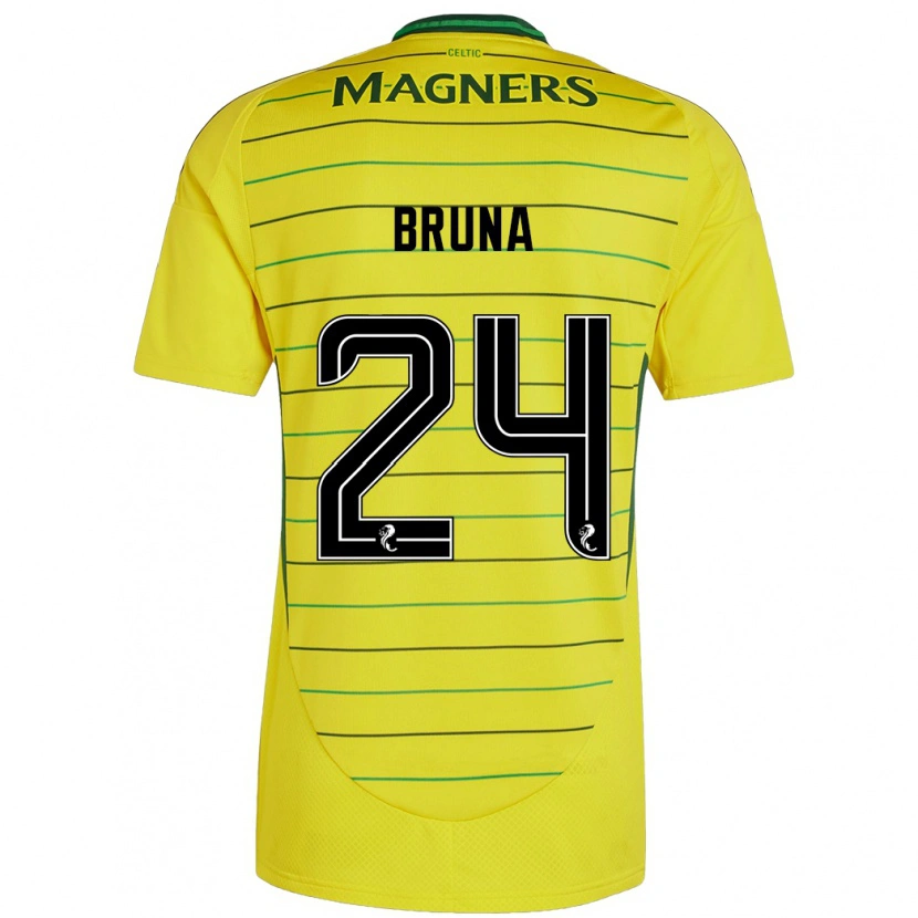 Danxen Niño Camiseta Bruna Lourenço #24 Amarillo 2ª Equipación 2024/25 La Camisa