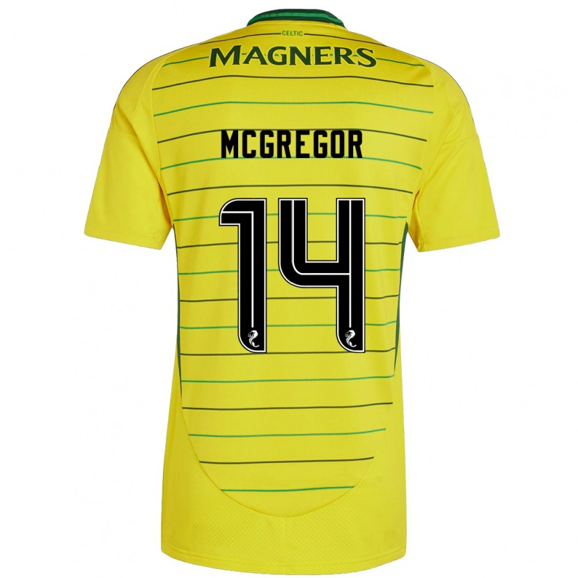 Danxen Niño Camiseta Shannon Mcgregor #14 Amarillo 2ª Equipación 2024/25 La Camisa