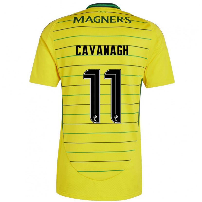 Danxen Niño Camiseta Colette Cavanagh #11 Amarillo 2ª Equipación 2024/25 La Camisa