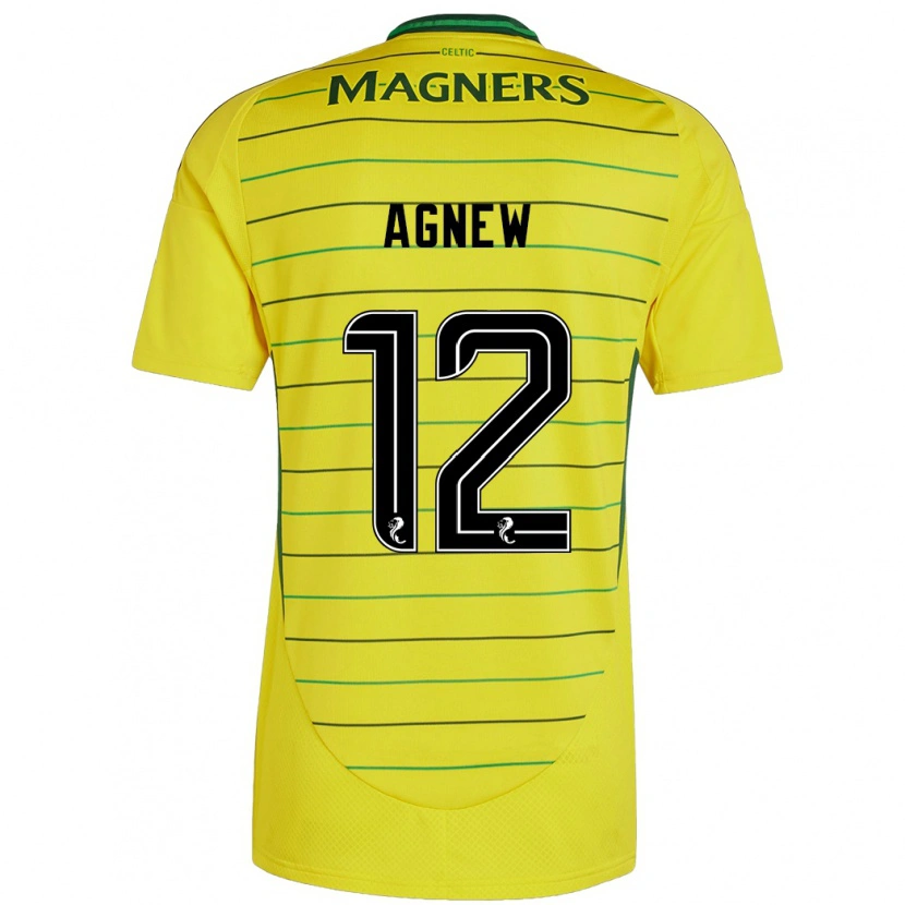 Danxen Niño Camiseta Murphy Agnew #12 Amarillo 2ª Equipación 2024/25 La Camisa