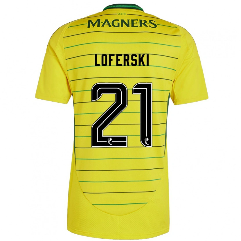 Danxen Niño Camiseta Kit Loferski #21 Amarillo 2ª Equipación 2024/25 La Camisa