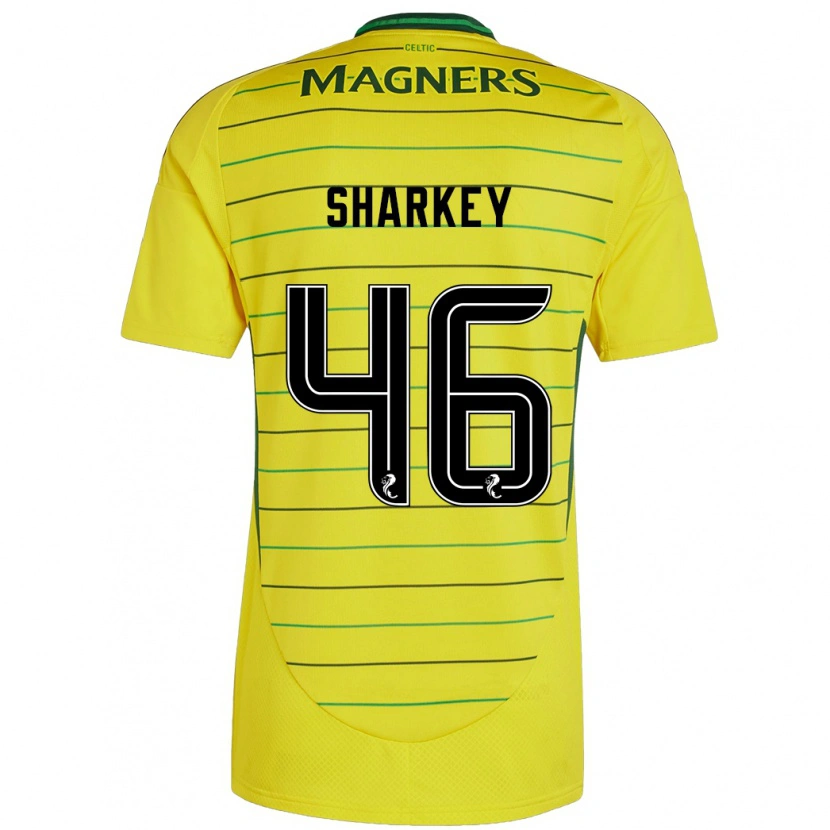 Danxen Niño Camiseta Amy Sharkey #46 Amarillo 2ª Equipación 2024/25 La Camisa