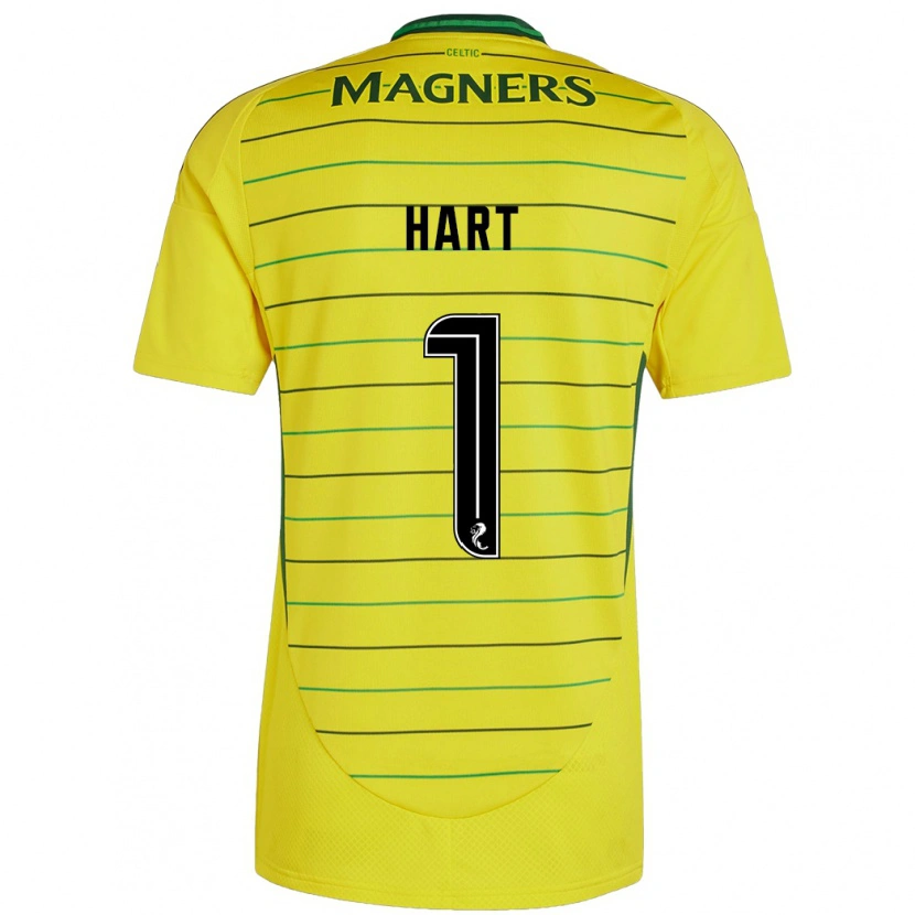 Danxen Niño Camiseta Joe Hart #1 Amarillo 2ª Equipación 2024/25 La Camisa