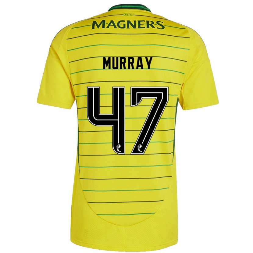 Danxen Niño Camiseta Dane Murray #47 Amarillo 2ª Equipación 2024/25 La Camisa