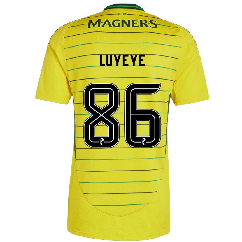 Danxen Niño Camiseta Benny-Jackson Luyeye #86 Amarillo 2ª Equipación 2024/25 La Camisa