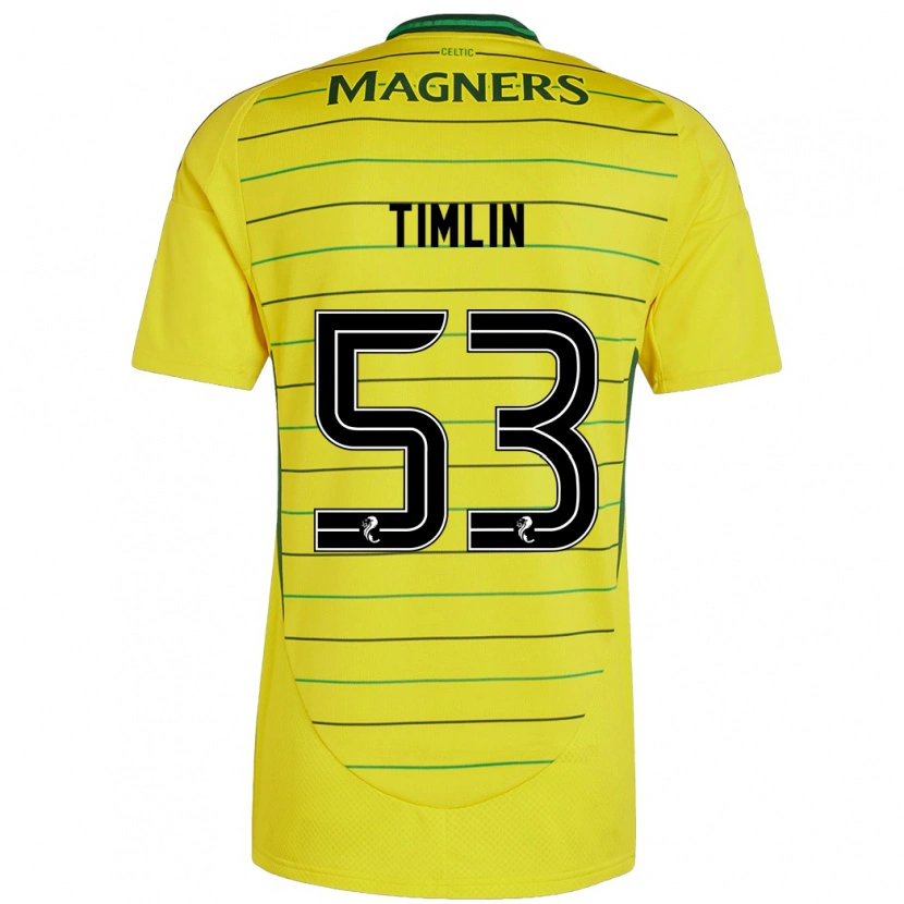 Danxen Niño Camiseta Sophie Timlin #53 Amarillo 2ª Equipación 2024/25 La Camisa