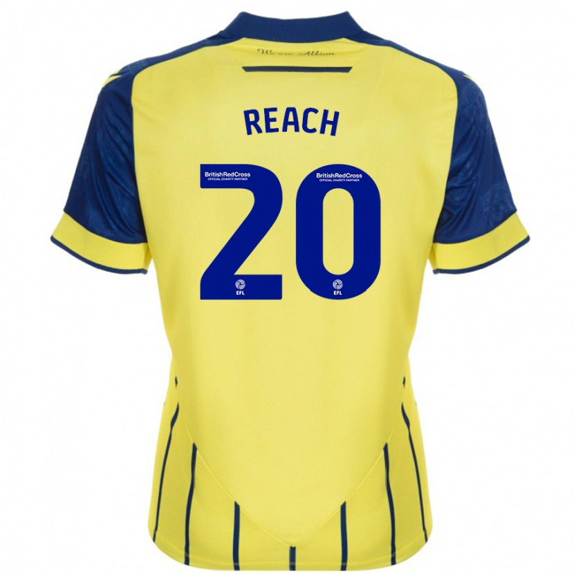 Danxen Niño Camiseta Adam Reach #20 Amarillo Azul 2ª Equipación 2024/25 La Camisa