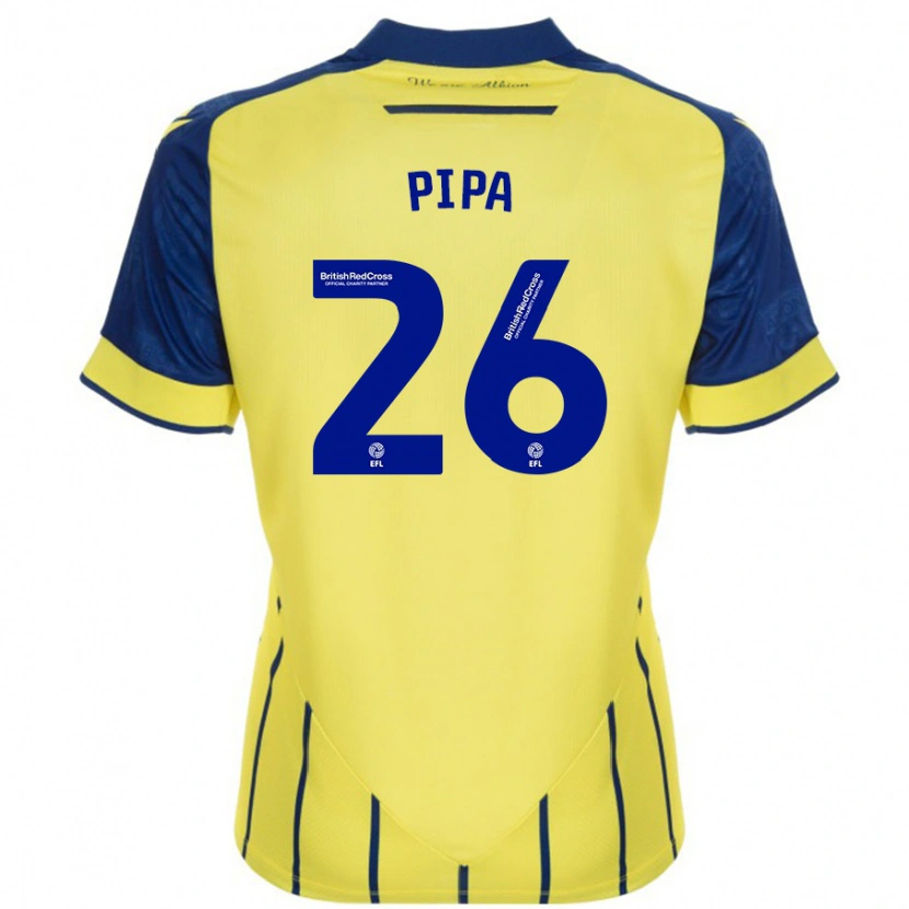 Danxen Niño Camiseta Pipa #26 Amarillo Azul 2ª Equipación 2024/25 La Camisa