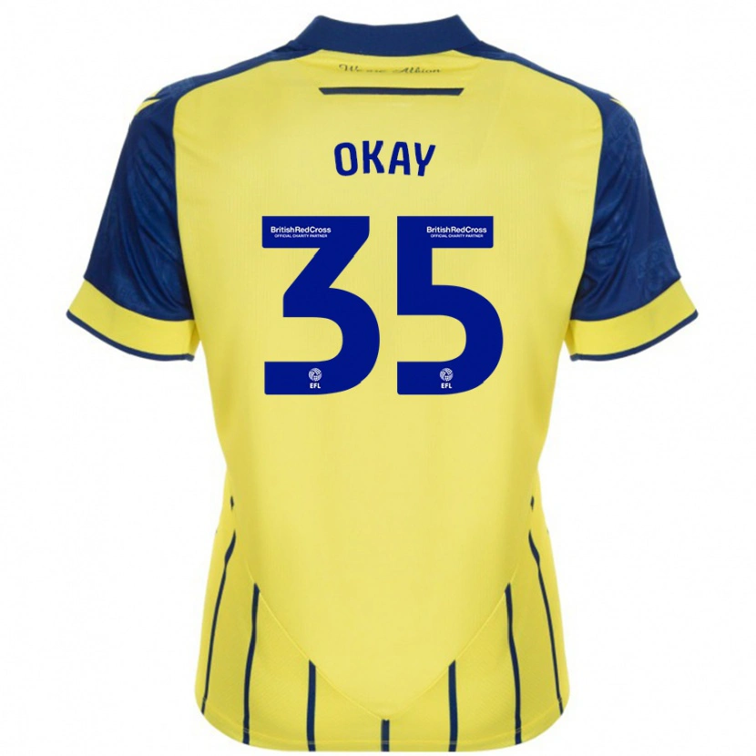 Danxen Niño Camiseta Okay Yokuşlu #35 Amarillo Azul 2ª Equipación 2024/25 La Camisa