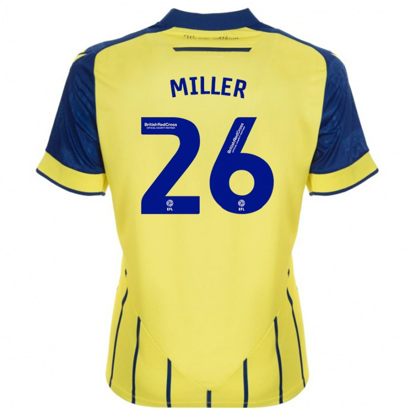 Danxen Niño Camiseta Nna Miller #26 Amarillo Azul 2ª Equipación 2024/25 La Camisa