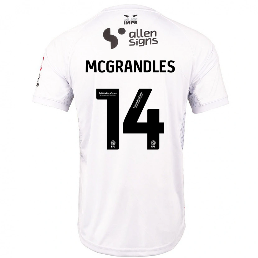 Danxen Niño Camiseta Conor Mcgrandles #14 Rojo Blanco 2ª Equipación 2024/25 La Camisa