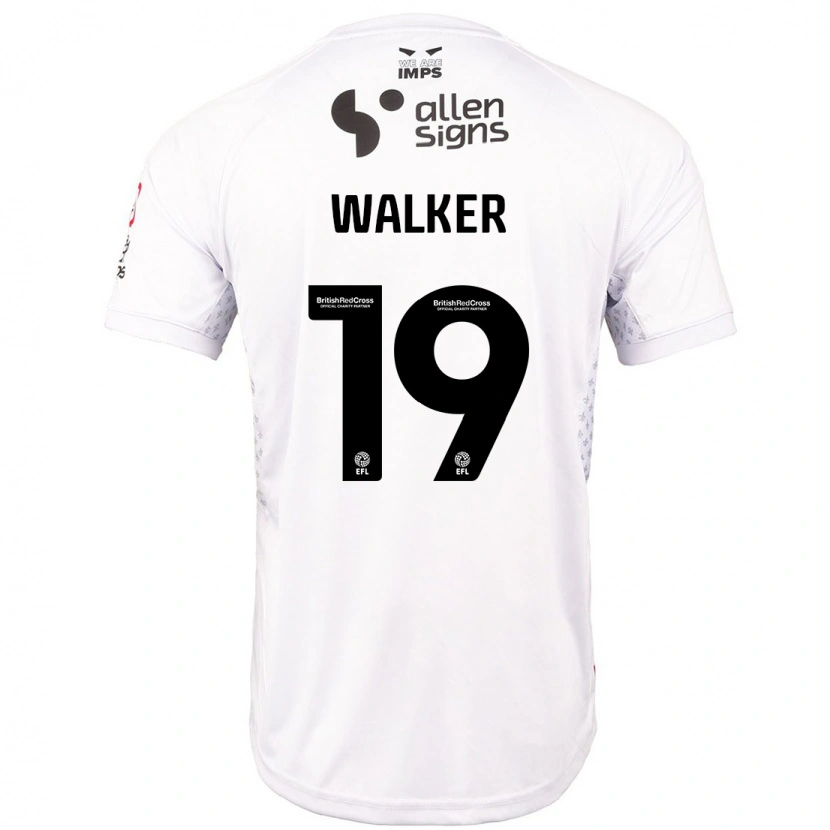 Danxen Niño Camiseta Tyler Walker #19 Rojo Blanco 2ª Equipación 2024/25 La Camisa