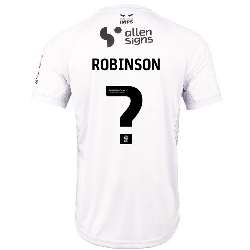 Danxen Niño Camiseta Chantelle Robinson #0 Rojo Blanco 2ª Equipación 2024/25 La Camisa