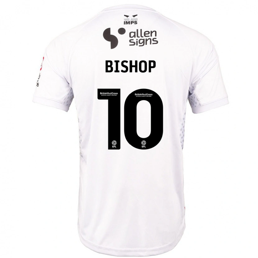 Danxen Niño Camiseta Teddy Bishop #10 Rojo Blanco 2ª Equipación 2024/25 La Camisa