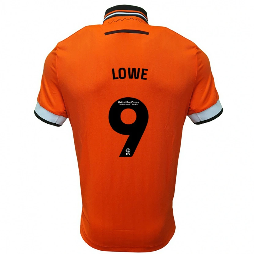 Danxen Niño Camiseta Jamal Lowe #9 Naranja Blanco 2ª Equipación 2024/25 La Camisa