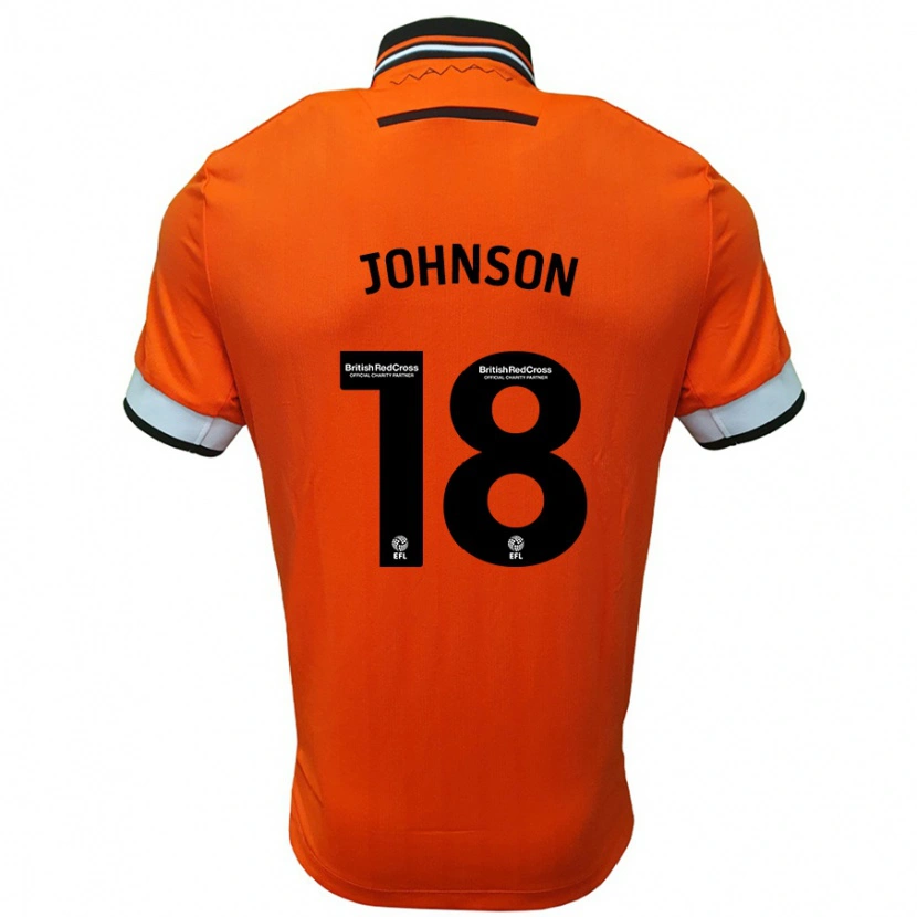 Danxen Niño Camiseta Marvin Johnson #18 Naranja Blanco 2ª Equipación 2024/25 La Camisa