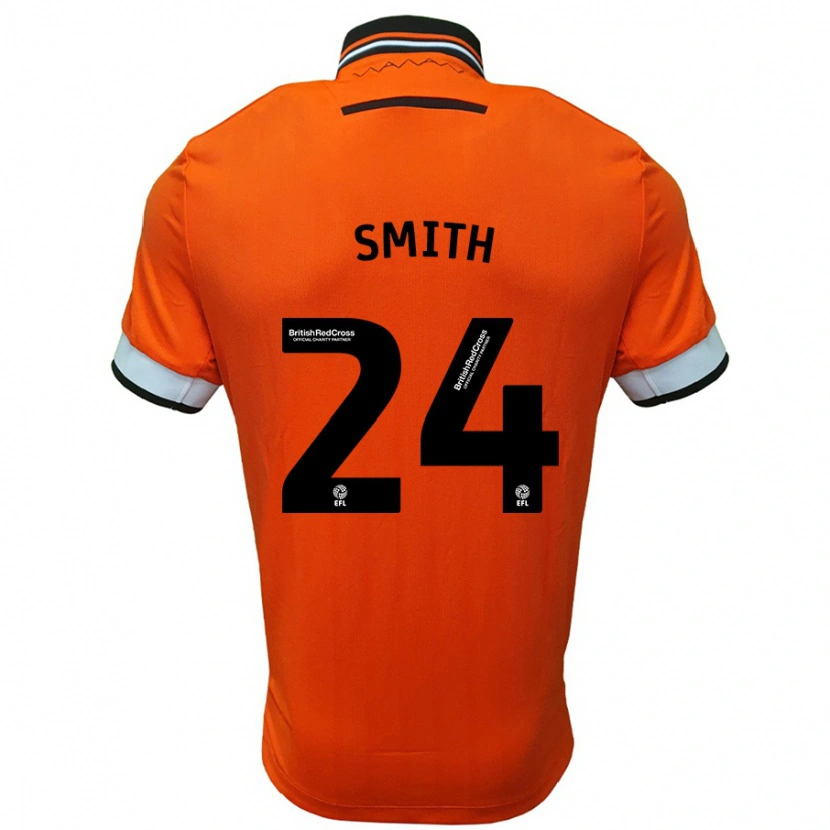 Danxen Niño Camiseta Michael Smith #24 Naranja Blanco 2ª Equipación 2024/25 La Camisa