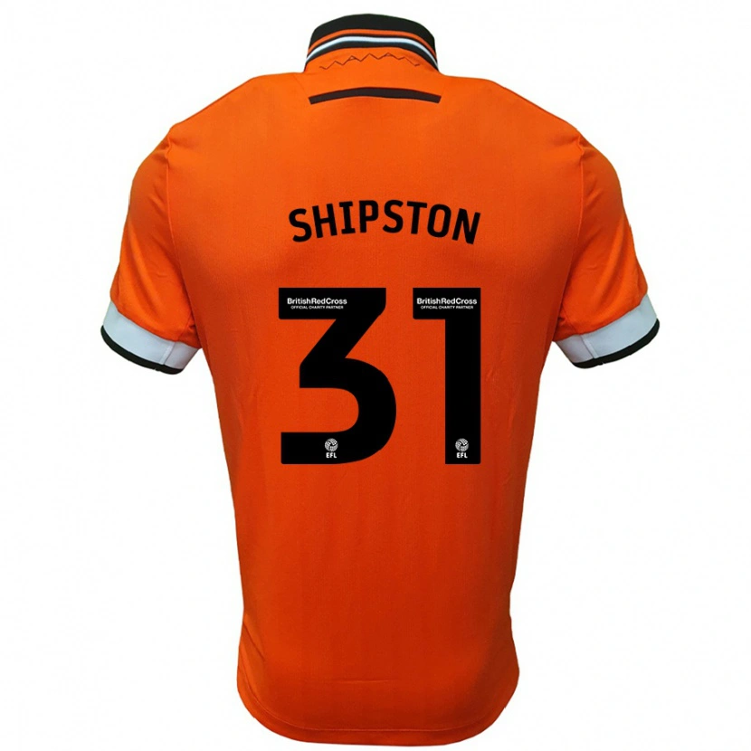 Danxen Niño Camiseta Rio Shipston #31 Naranja Blanco 2ª Equipación 2024/25 La Camisa