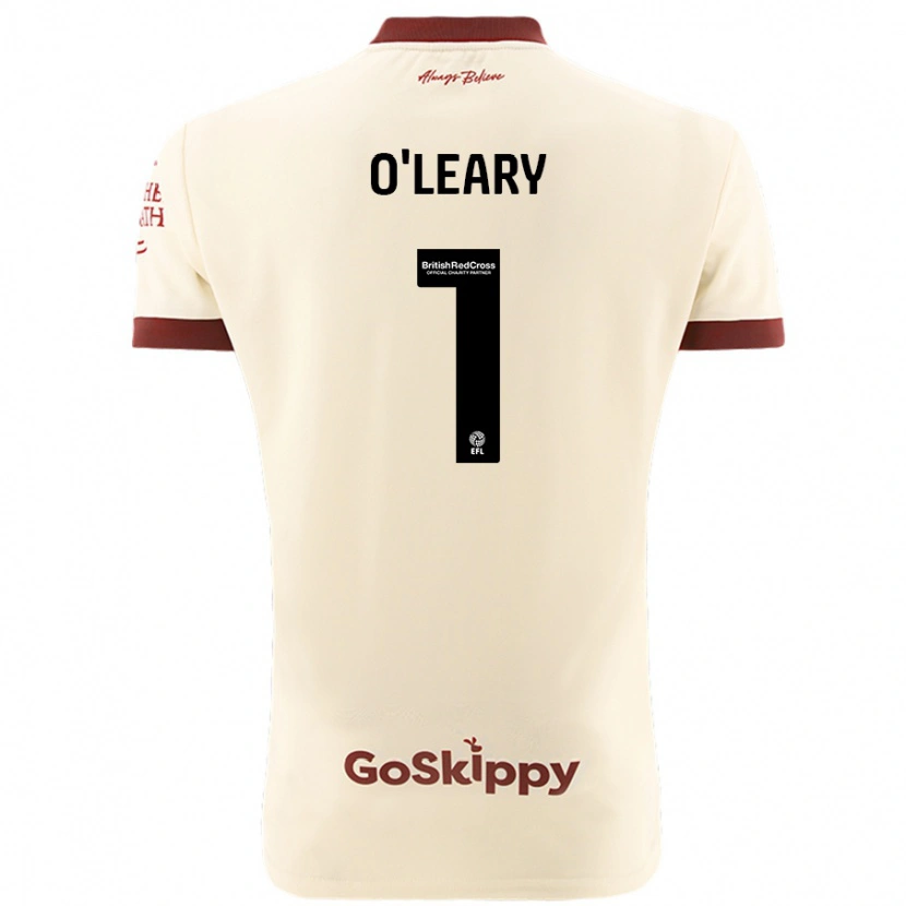 Danxen Niño Camiseta Max O'leary #1 Crema Blanco 2ª Equipación 2024/25 La Camisa