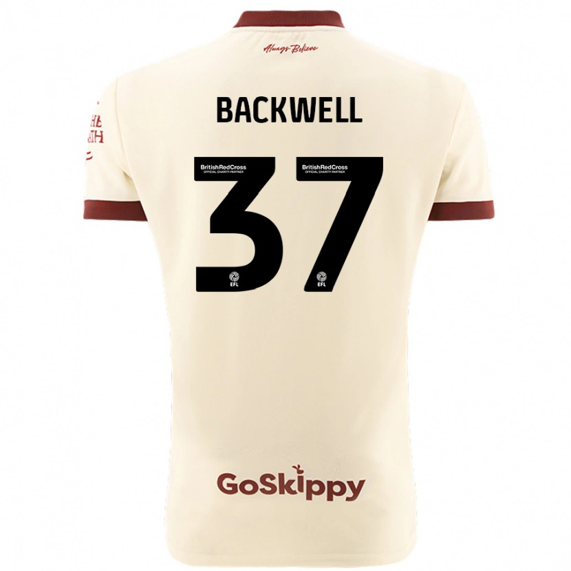 Danxen Niño Camiseta Tommy Backwell #37 Crema Blanco 2ª Equipación 2024/25 La Camisa