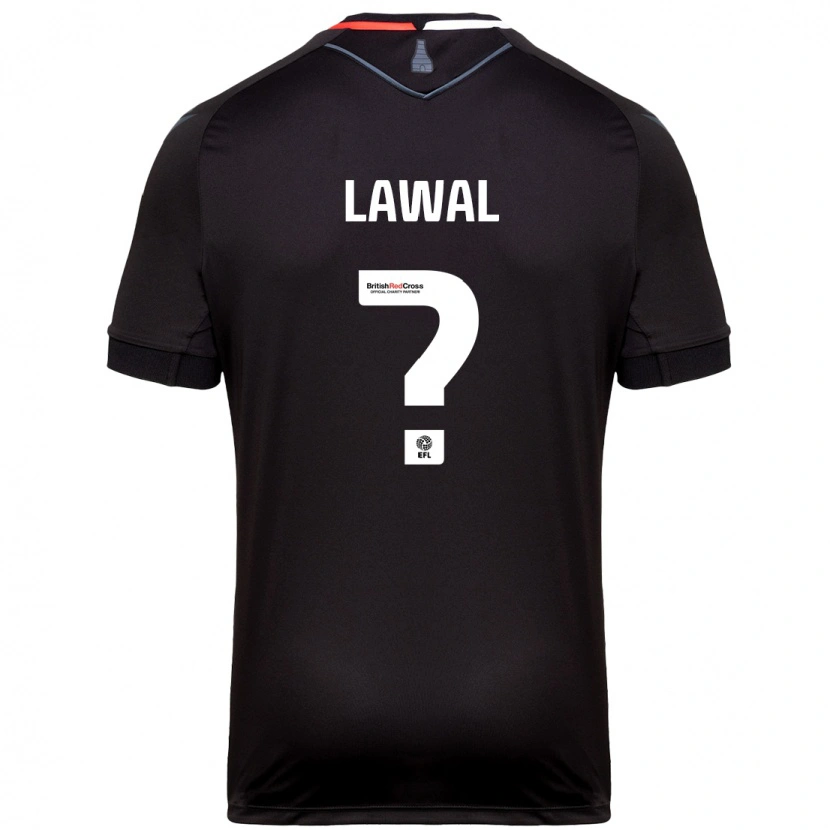 Danxen Niño Camiseta Bosun Lawal #0 Negro 2ª Equipación 2024/25 La Camisa