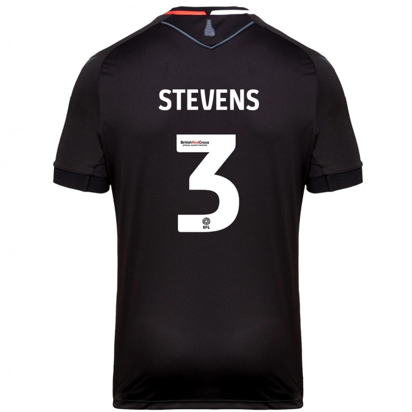 Danxen Niño Camiseta Enda Stevens #3 Negro 2ª Equipación 2024/25 La Camisa