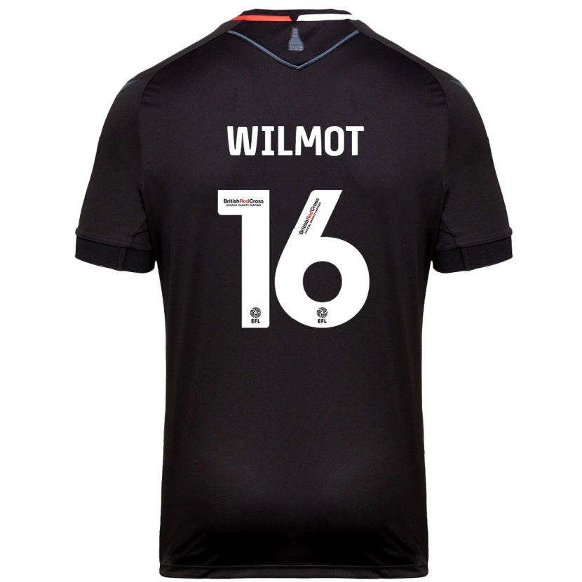 Danxen Niño Camiseta Ben Wilmot #16 Negro 2ª Equipación 2024/25 La Camisa