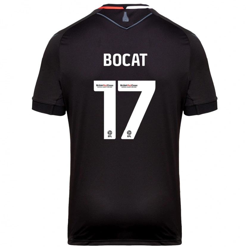 Danxen Niño Camiseta Eric-Junior Bocat #17 Negro 2ª Equipación 2024/25 La Camisa