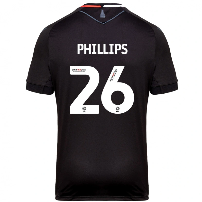 Danxen Niño Camiseta Ashley Phillips #26 Negro 2ª Equipación 2024/25 La Camisa