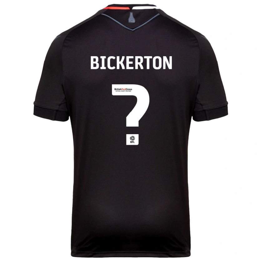 Danxen Niño Camiseta Josh Bickerton #0 Negro 2ª Equipación 2024/25 La Camisa