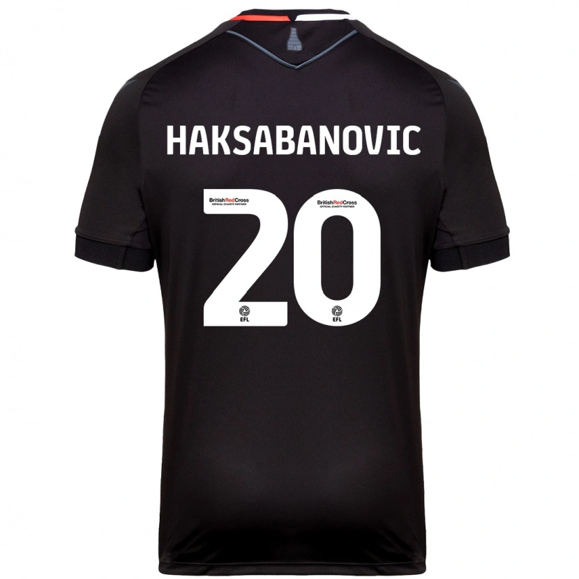 Danxen Niño Camiseta Sead Hakšabanović #20 Negro 2ª Equipación 2024/25 La Camisa