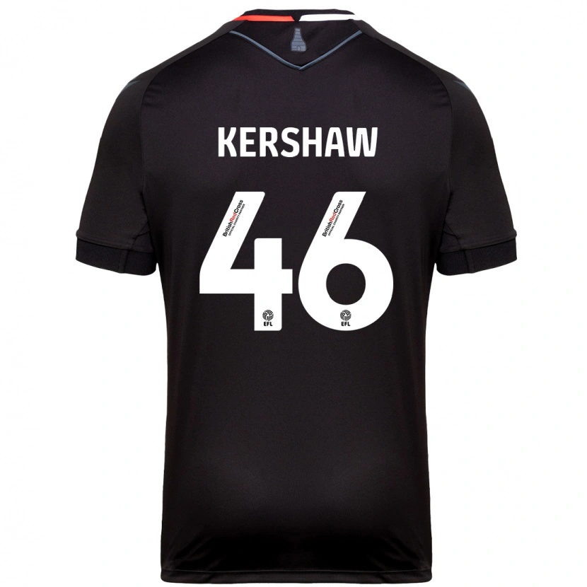 Danxen Niño Camiseta Ben Kershaw #46 Negro 2ª Equipación 2024/25 La Camisa