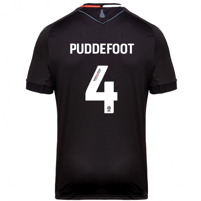 Danxen Niño Camiseta Danielle Puddefoot #4 Negro 2ª Equipación 2024/25 La Camisa