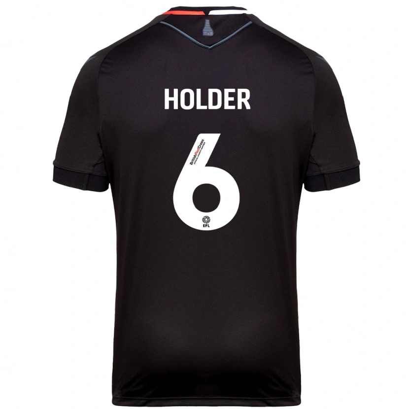 Danxen Niño Camiseta Molly Holder #6 Negro 2ª Equipación 2024/25 La Camisa