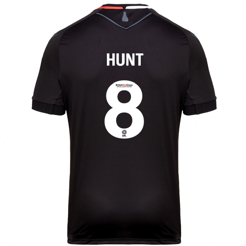 Danxen Niño Camiseta Abby Hunt #8 Negro 2ª Equipación 2024/25 La Camisa