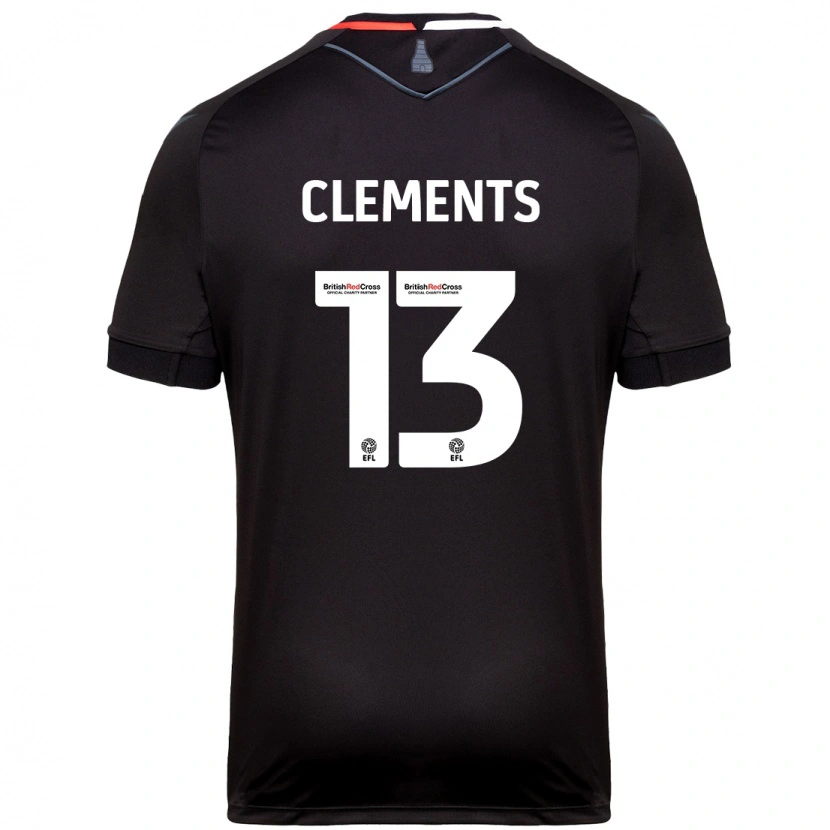 Danxen Niño Camiseta Daisy Clements #13 Negro 2ª Equipación 2024/25 La Camisa