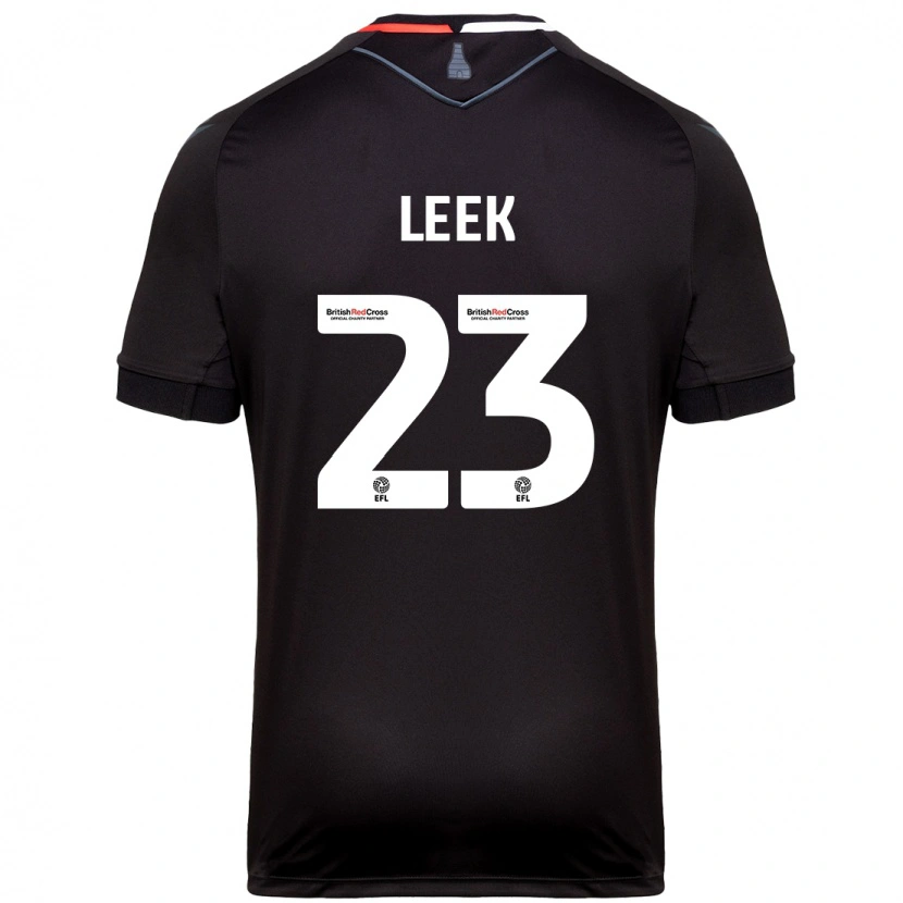 Danxen Niño Camiseta Ellie Leek #23 Negro 2ª Equipación 2024/25 La Camisa