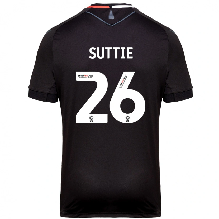 Danxen Niño Camiseta Arabella Suttie #26 Negro 2ª Equipación 2024/25 La Camisa