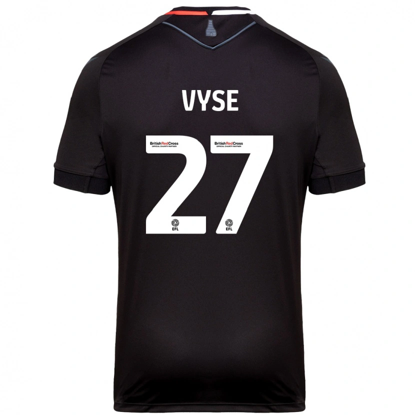 Danxen Niño Camiseta Ryah Vyse #27 Negro 2ª Equipación 2024/25 La Camisa