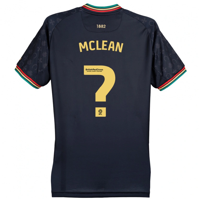 Danxen Niño Camiseta Mason Mclean #0 Azul Marino Oscuro 2ª Equipación 2024/25 La Camisa