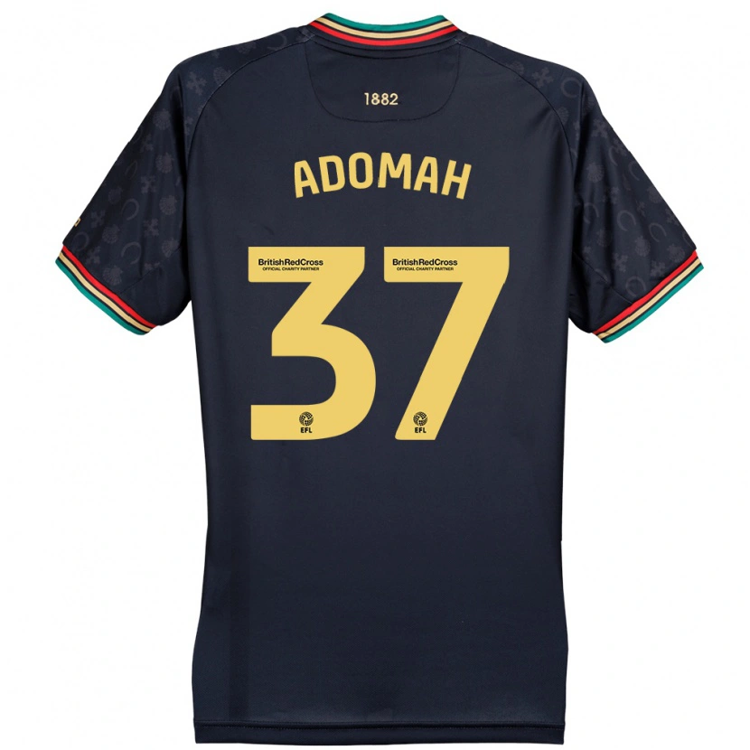 Danxen Niño Camiseta Albert Adomah #37 Azul Marino Oscuro 2ª Equipación 2024/25 La Camisa