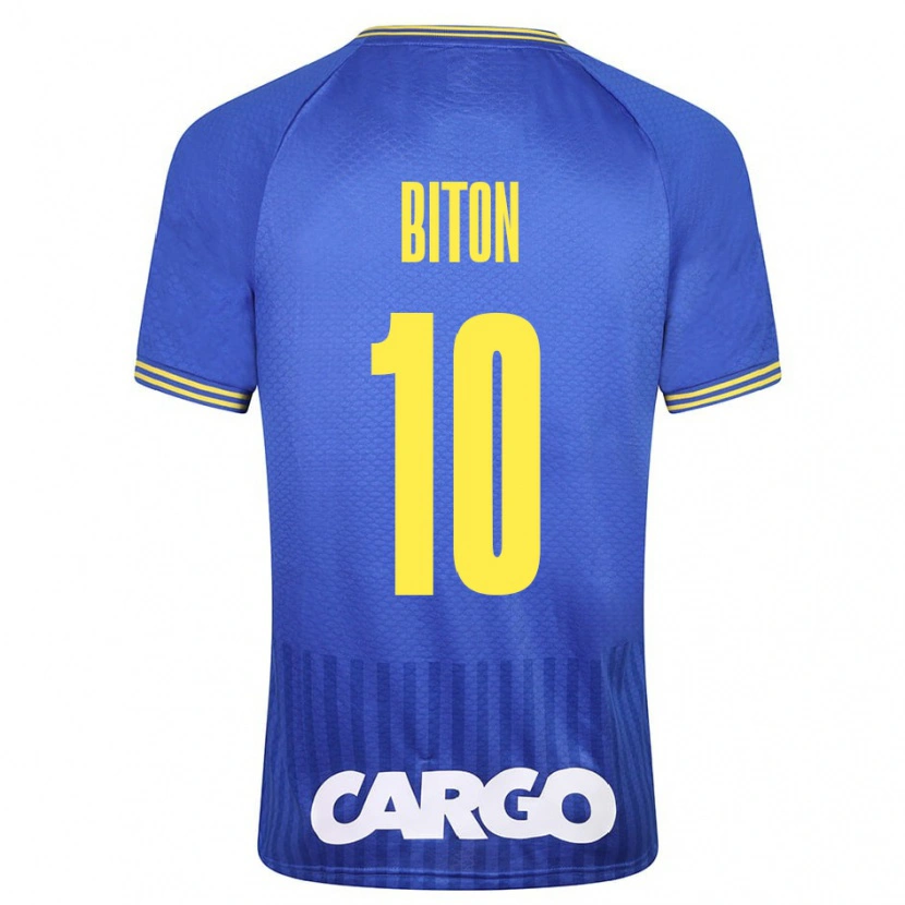 Danxen Niño Camiseta Dan Biton #10 Blanco 2ª Equipación 2024/25 La Camisa